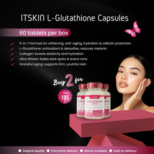 ✨ L-Glutathione Skin Brightening Capsules – Glow From Within 💊 (PACK OF 2)